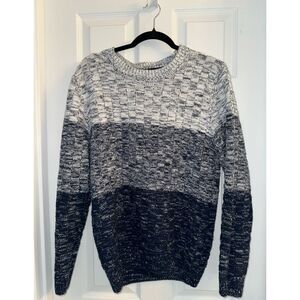 Xios New York Mens Large Sweater navy blue/white